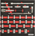 Cromwell 30 Részes Metrikus Ken-grip 1/2″ Dugókulcs Készlet Szivacsban M1832 (ken5950200k)
