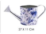 IRIS bádog öntözőkanna kék virág 27x11cm (QX_IMPEX_KFT_81037) (QX_IMPEX_KFT_81037)