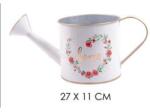  IRIS bádog öntözőkanna rózsa home 27x11cm (QX_IMPEX_KFT_81009) (QX_IMPEX_KFT_81009)