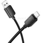 hoco. X113 adatkábel (USB - Type-C, 3A, gyorstöltő, 100cm) FEKETE (HOCO_X113_USB_C_B) (HOCO_X113_USB_C_B)