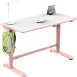 FlexiSpot Elektromos állítható tanulóasztal SD1, Rózsaszín, 100×60 cm (SD1P)