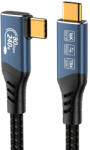 PremiumCord USB 4 240W 16K 60Hz 80 Gbit/s 90 fokos kábel 0.8m (KU4CB08) (KU4CB08)