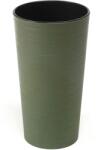 Lamela LILIA ECO DLUTO magas virágcserép, 30 cm átmérő, 57 cm magas, zöld (1311117406)