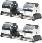 Zoco Body Fit Súlyzókészlet, Zoco Body Fit YLK007, összsúly 80 kg, Állítható, Acél, Króm (ZCB-WG577KG40)