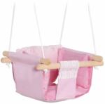  Baba hinta, szövet/fa, rózsaszín, 40x40x180 cm