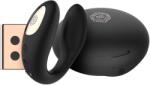 Rosy Gold C-Shape Vibrator with Luxury Charging Case Black
