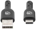 Manhattan Cablu de date Manhattan 354912, USB-A male - USB-C male, 0.5 m, Black (354912)