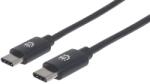 Manhattan Cablu de date Manhattan 354875, USB-C male - USB-C male, 2 m, Black (354875)