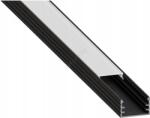 SmartLED Вграден профил за led ленти 1 м, черен/бял (sd0096)