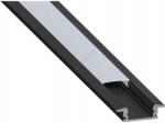 SmartLED Вграден профил за led ленти, 1 м, черен/бял (sd0031)
