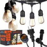 SmartLED LED външна декоративна гирлянда 30xE27/1W/230V 16, 44 m IP44 черна (SD0044)