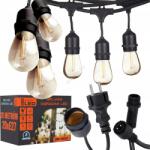 SmartLED LED външна декоративна гирлянда 20xE27/1W/230V 20, 94 m IP44 черна (SD0045)