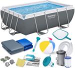 Bestway Kerti keretes medence 282 x 196 x 84 cm 16v1 Bestway 56629N (56629N-15W1)