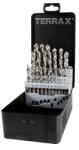 Terrax Csigafúró készlet HSS 25 db-os 1, 0-13, 0 mm - Terrax (A214215)