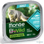 Monge BWild Cat 100gr Tőkehal-zöldségek