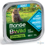 Monge BWild Cat 100gr Szardella-zöldségek