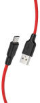 hoco. X21 Szilikon töltőkábel Micro USB 1m, piros (HC711878)