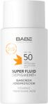 Laboratorios Babé Super Fluid Depigment+ SPF 50 - 50ml - Lejárat közeli: 2026.03. 31. ( Depigmentáló fényvédő arckrém C-vitaminnal és Tranexaminsavval, amely csökkenti a foltokat, világosítja és kiegyenlíti a bőr tónus