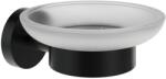 RAVAK X07P1308 Kona KN 200.20BLM szappantartó tálkával, matt fekete (X07P1308)