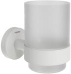 Ravak X07P1322 Kona KN 210.10WHM pohártartó üvegpohárral, matt fehér (X07P1322)