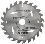  POWER BLADE vídiás körfűrész tárcsa vágótárcsa 150x22, 2 mm 24T M08911 (M08911)