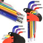  BJC gömbvégű imbuszkulcs készlet 1, 5-10 mm CrV 9 db M66440 (M66440)