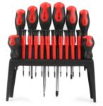 MAR-POL mágneses csavarhúzó készlet CrV 18 db + állvány M61008 (M61008)