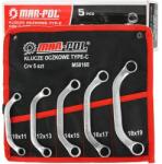MAR-POL C-típusú csillagkulcs készlet 10-19 mm 5 db M58168 (M58168)