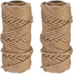Relaxdays Sfoară de iută Relaxdays 6 mm x 30 m set de 2 (10095836)