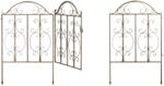 Relaxdays Poartă de grădină Relaxdays din 3 piese, bronz (10065435)
