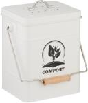 Relaxdays Recipient pentru compost Relaxdays cu filtru de mirosuri, 6 litri (10122532) Cos de gunoi