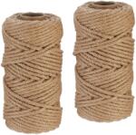 Relaxdays Sfoară de iută Relaxdays 6 mm x 50 m set de 2 (10095666)