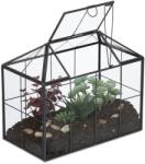 Relaxdays Terariu modern din sticlă cu plante Relaxdays, formă de căsuță (10124631)