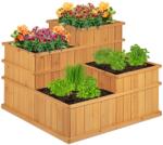 Relaxdays Pat de grădină înălțat din lemn cu 4 niveluri Relaxdays (10075081)