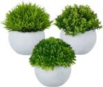Relaxdays Plante artificiale Relaxdays în ghivece, set de 3 (10117247)