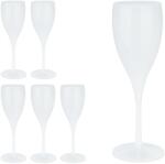 Relaxdays Pahare de șampanie Relaxdays, din plastic, set de 6 (10086231) Pahar