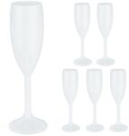 Relaxdays Pahare de șampanie Relaxdays, din plastic, set de 6 (10086342) Pahar
