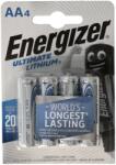 Energizer L91 AA Mignon ceruza 1, 5V 3000mAh 4db/csomag LR6 FR6 fényképezőgép elem lítium