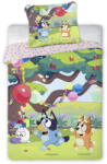 Brandmac Bluey Garden Party gyerek, ovis ágyneműhuzat 100×135cm, 40×60 cm (BRM022881)