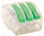 TRACON Clemă de legături fără şurub, transparentă, care se deschide 0, 75-4mm2, 32A, 400VAC 3P (OVOT2,5-3)
