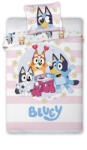 Bluey Joyful gyerek, ovis ágyneműhuzat 100×135cm, 40×60 cm (BRM022829) - oliviashop