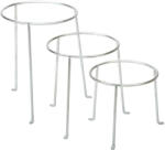 Esschert Design Fém virágkaspó állvány szett, 3 db-os (AT48)