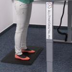 BeActive Irodai Álláskönnyítő Szőnyeg-51cm x 77cm-fekete (FAL-605-840)