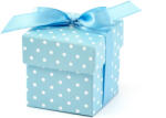  Dobozok pöttyökkel, égszínkék (1 pkt / 10 db. ) (PUDP5-B)