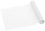  Tüll asztali futó szív mintás, fehér, 0, 36 x 9 m (BD3-008)