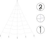  Pókháló dekoráció, fehér, 5x4cm (HDD1-008)