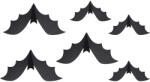  Papír dekoráció Denevérek, 19-29 cm, fekete (1 pkt / 6 db. ) (DNT11)