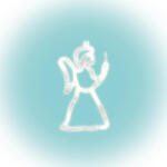  Angyal ablakdísz, 8 db LED (KID-413)