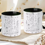 Deconline Crafts Orbán Viktor - A jegyzet - bögre fekete (DO59429-BLACK-MUG)