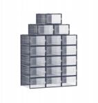 Songmics 18 darabos cipősdoboz készlet Songmics, összecsukható és egymásra rakható (lsp18sb30)